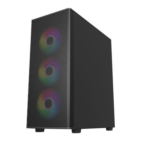 Thùng máy Case MIK Aion Black | Kèm sẵn 3 Fan RGB 