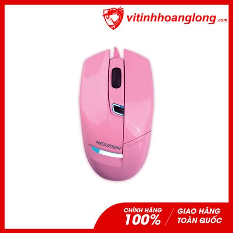  Chuột máy tính Newmen G10+ Wired LED (Hồng) 