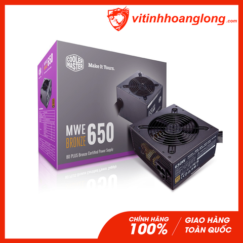  Nguồn máy tính Cooler Master 650W MWE 650 Bronze V2 230V 