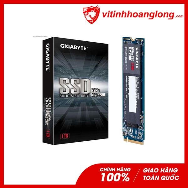Ổ cứng SSD Gigabyte 1TB M.2 NVMe PCIe Gen3x4 (GP-GSM2NE3100TNTD)