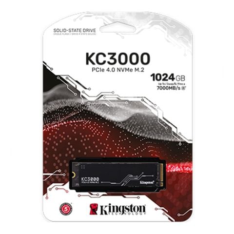  Ổ cứng SSD Kingston KC3000 1TB | M.2 PCIe, Gen4 x 4, NVMe (SKC3000S/1024G) 