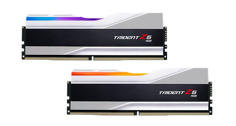  Ram GSkill Trident Z5 RGB Silver 32G | 16x2, DDR5, 5200MHz 40 F5-5200J4040A16GX2-TZ5RS 