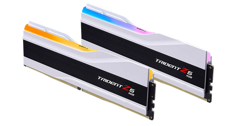  Ram GSkill Trident Z5 RGB White 32GB | 2 x 16GB, DDR5, 6000MHz (F5-6000J3238F16GX2-TZ5RW) 