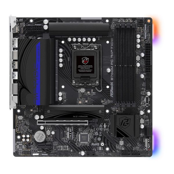  Mainboard ASRock B760M PG Riptide | Intel B760, Socket 1700, Micro ATX, 4 khe DDR5 