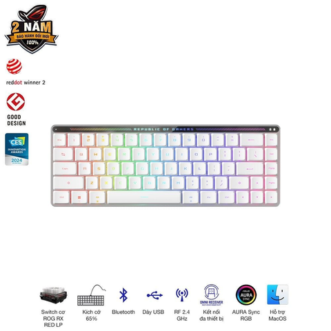  Bàn phím cơ Asus ROG Falchion RX Low Profile Red Switch 