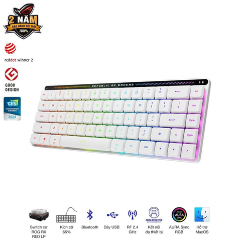 Bàn phím cơ Asus ROG Falchion RX Low Profile Red Switch 