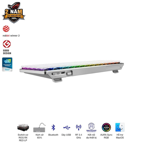  Bàn phím cơ Asus ROG Falchion RX Low Profile Red Switch 