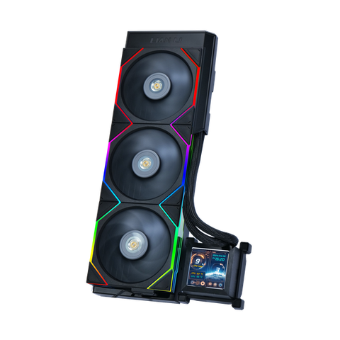  Tản nhiệt nước LianLi HydroShift LCD 360TL | Black, fan viền ARGB 