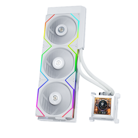  Tản nhiệt nước LianLi HydroShift LCD 360TL | White, fan viền ARGB 