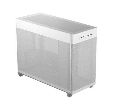  Thùng máy Case Mini MicroATX ASUS Prime AP201 MESH WHITE/BLACK (Matx / USB C/ 33 lit) 