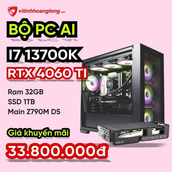 PC AI Hiệu Năng Cao – Tối Ưu Training AI & Sáng Tạo Nội Dung
