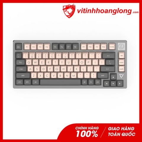  Kít Phím cơ Ajazz AC081 Grey Nhôm CNC cao cấp( gồm switch và keycap JSA) 