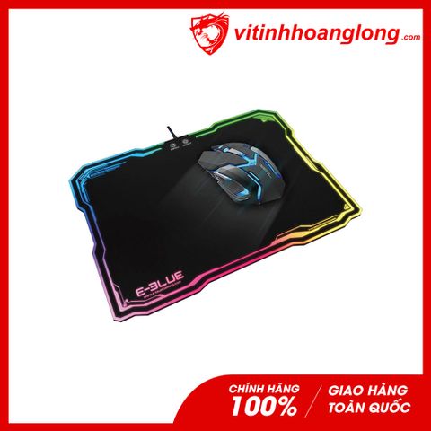  Lót chuột Gaming E-Blue EMPO13 RGB (365*265*4mm/ Size vừa/ Trơn) 
