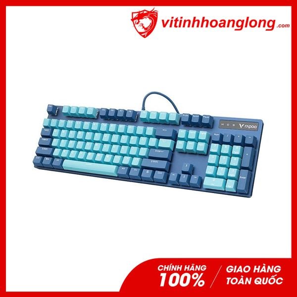  Bàn Phím cơ Rapoo V500Pro Cyan Blue 