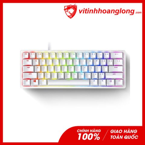 Bàn Phím Cơ Razer Huntsman Mini Mercury (Clicky Purple Optical Switch) (RZ03-03390300-R3M1)