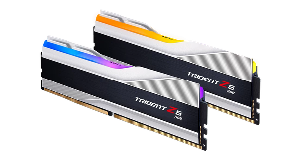  Ram GSkill Trident Z5 RGB Silver 32GB | 2 x 16GB, DDR5, 6000MHz (F5-6000J3238F16GX2-TZ5RS) 