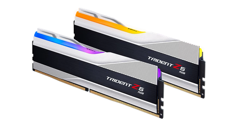 Ram GSkill Trident Z5 RGB Silver 32GB | 2 x 16GB, DDR5, 6000MHz (F5-6000J3238F16GX2-TZ5RS) 