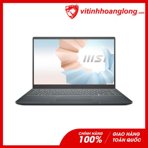  Laptop Msi Modern 14 B11MOU-1027VN: I3-1115G4 | 8GB RAM | 256GB SSD M.2 PCIe |Win 11| UMA | 14 inch FHD (Gray) 