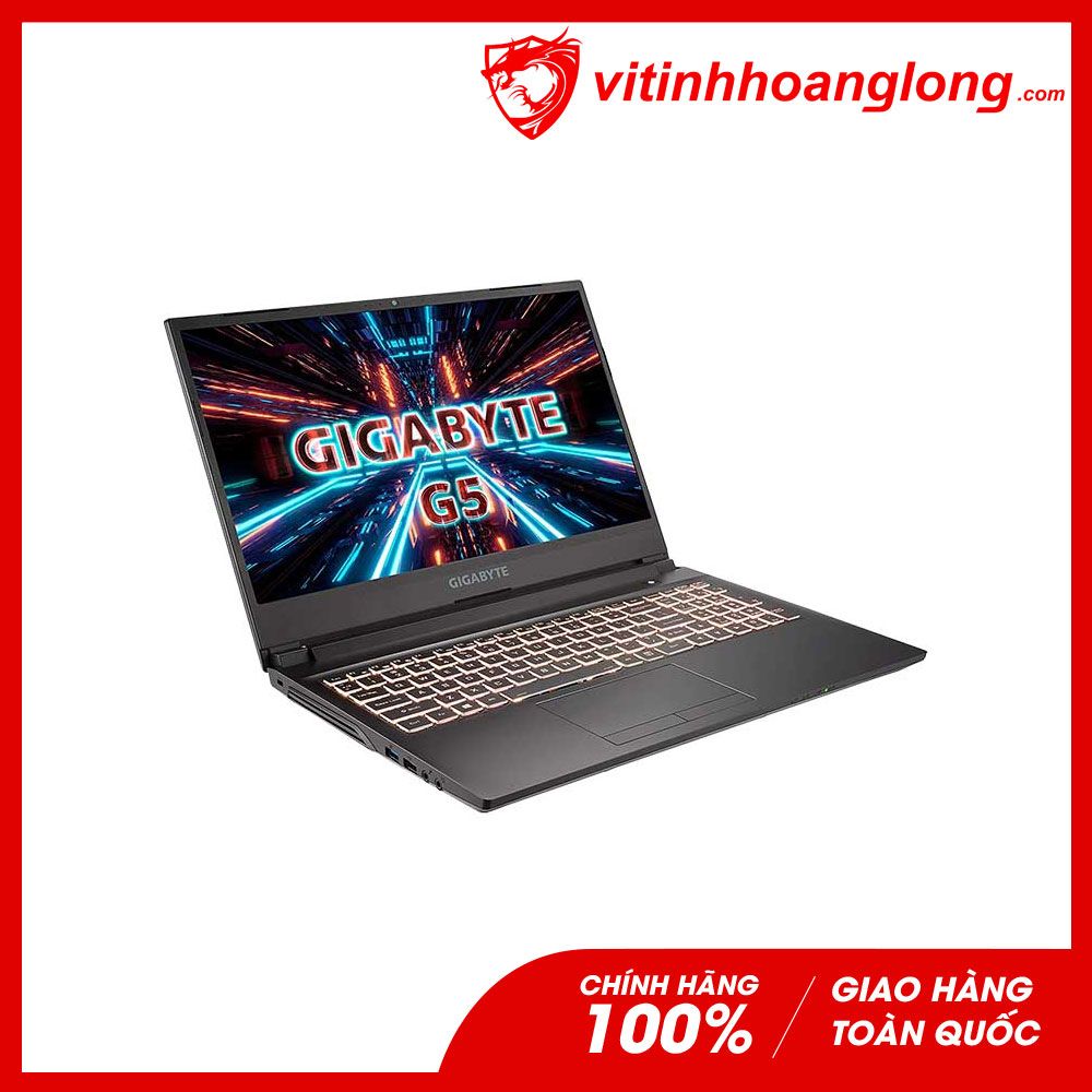  Laptop Gigabyte G5 GD-51S1123SH: i5 11400H, VGA RTX 3050 4G, Ram 16G, SSD NVMe 512G, Win10, Led Keyboard, 15.6 inch FHD IPS 144Hz (Đen) 
