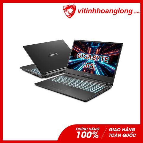  Laptop Gigabyte Gaming G5 (MD-51S1123SO): i5-11400H, RTX 3050Ti 4GB, 16GB, 512GB SSD, 15.6 inch FHD, Win 11 (Đen) 