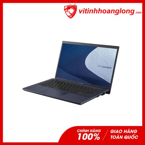  Laptop Asus ExpertBook B1400C: i3 1115G4, Intel UHD Graphics, Ram 4G, SSD 256G, Win10, Finger Print, 14 inchHD (Đen) 