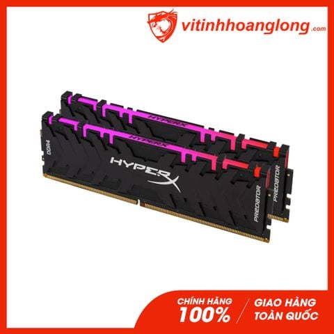  Ram PC DDR4 Kingston 32G Bus 3200 HyperX Predator RGB (2x 16GB) (HX432C16PB3AK2/32) 