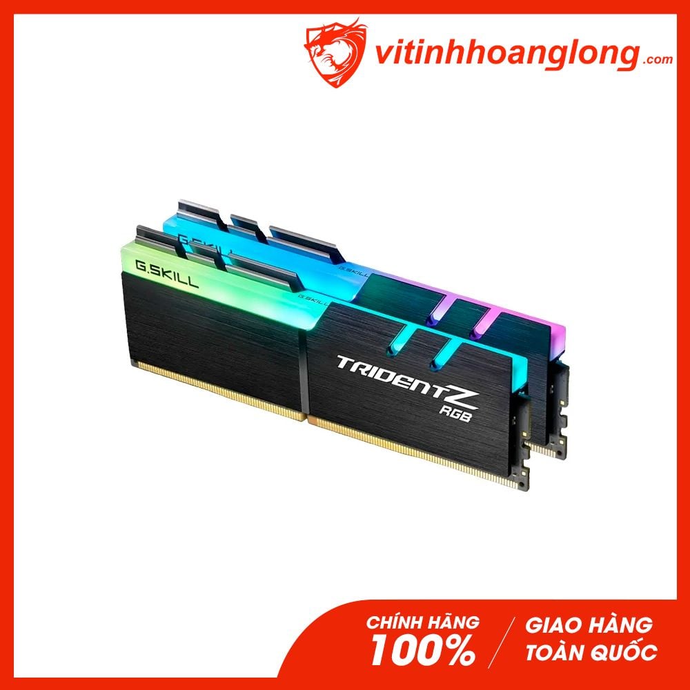  Ram PC DDR4 Gskill 32G Bus 3000 Trident Z RGB(F4-3000C16D-32GTZR)(2 x 16GB) 