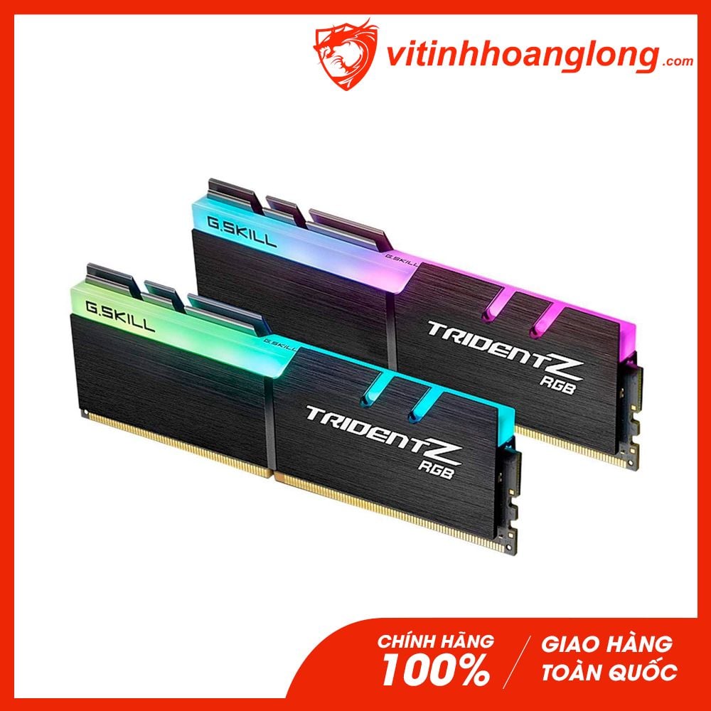  Ram PC DDR4 Gskill 64G Bus 3600 Trident Z RGB (F4-3600C16D-64GTZR) (2x 32GB) 