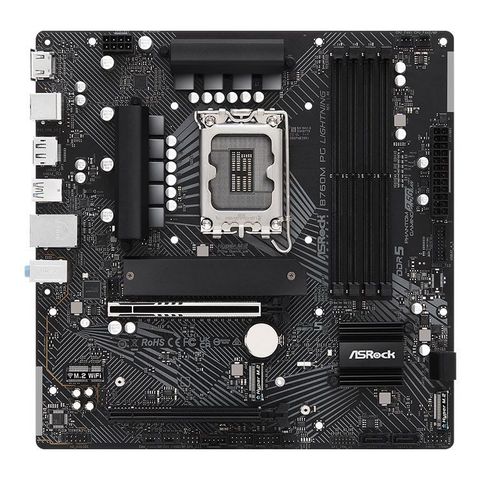  Mainboard ASRock B760M PG Lightning | Intel B760, Socket 1700, Micro ATX, 4 khe DDR5 