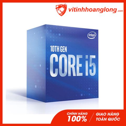  CPU Intel Core i5 10400F (2.90 Up to 4.30GHz, 12M, 6 Cores 12 Threads, Socket 1200 ) (Không GPU) 