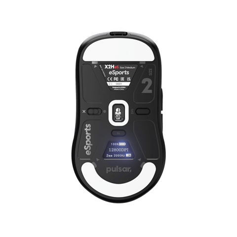  Chuột Pulsar X2H Wireless Size 2 Black/ White 