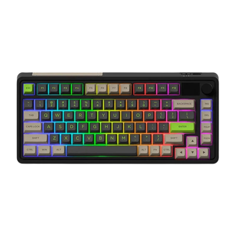  Bàn phím FL-Esports CMK75 Không dây Desert Grey Blue FLCMMK Ice Violet 