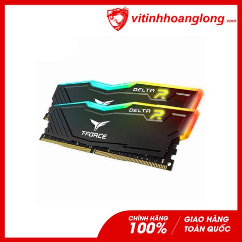  Ram PC DDR4 TeamGroup 16G Bus 3000 T-Force Delta RGB (2x 8GB) (Đen) 