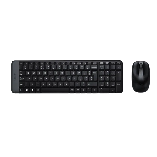  Combo Phím Chuột Không Dây Logitech MK220 Chính Hãng (Đen) 
