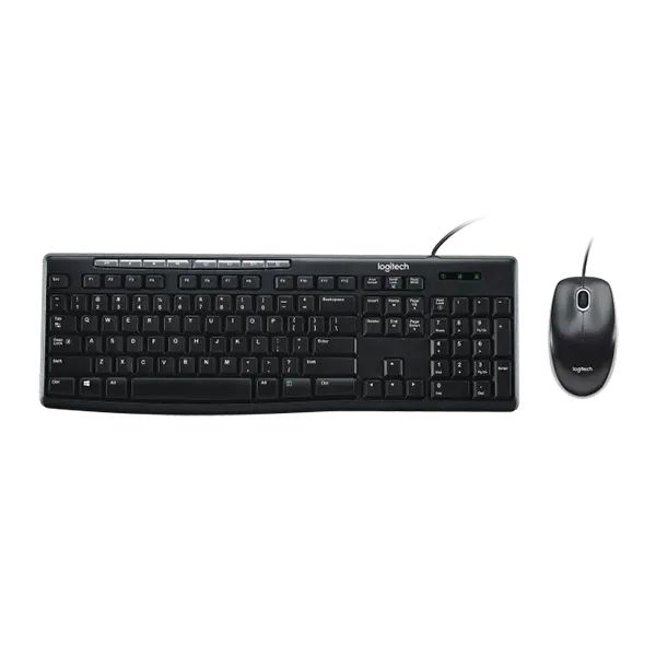  Combo Phím Chuột Logitech MK200 Chính Hãng (Đen) 