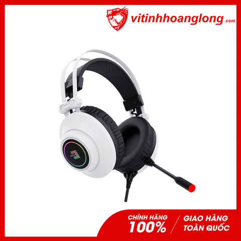  Tai nghe Zidli SCORE SH320V 7.1 Gaming Led RGB (Trắng) 