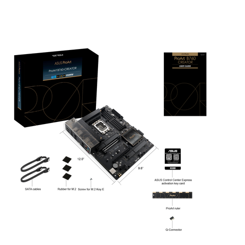  Mainboard Asus ProArt B760-CREATOR 90MB1F20-M0EAY0 | Intel B760, Socket 1700, ATX, 4 khe DDR5 