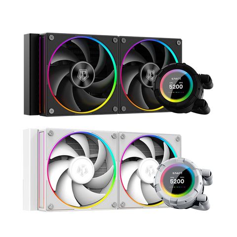  Tản nhiệt nước ID-Cooling Space SL240 LCD ARGB - Trắng 