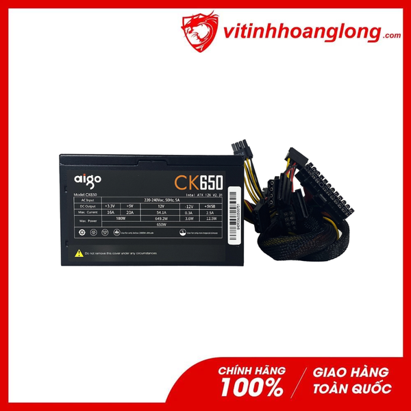  Nguồn máy tính AIGO CK650 PRO 85 PLUS EFFICIENCY 650W 