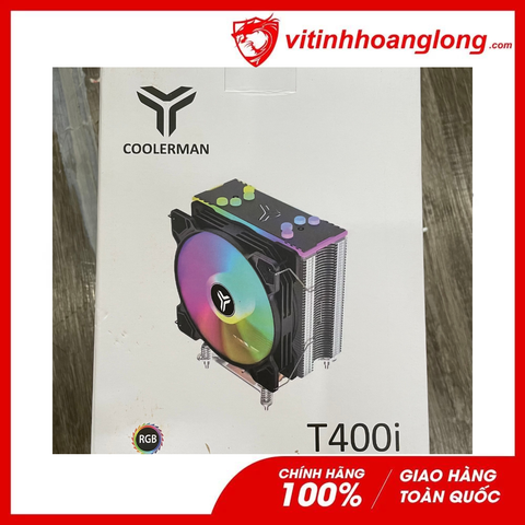 Tản nhiệt khí CPU CoolerMan T400i RGB 