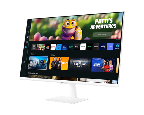 Màn hình thông minh Samsung M5 LS32CM501EEXXV | 32 inch Full HD VA 60Hz 4ms HDR10 phẳng WiFi 5 Bluetooth 5.2 remote trắng 