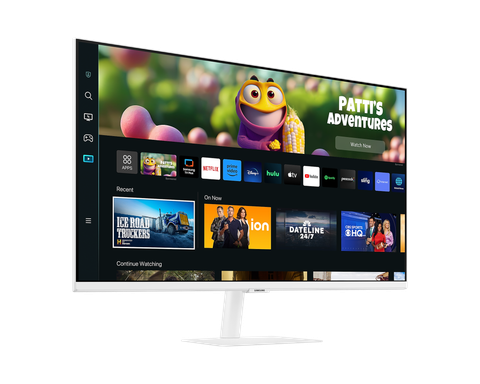  Màn hình thông minh Samsung M5 LS32CM501EEXXV | 32 inch Full HD VA 60Hz 4ms HDR10 phẳng WiFi 5 Bluetooth 5.2 remote trắng 