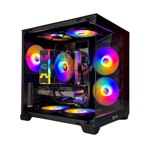  Thùng máy Case Jetek CSGO2 D.VA1 - Black | Hồ cá, không kèm fan 