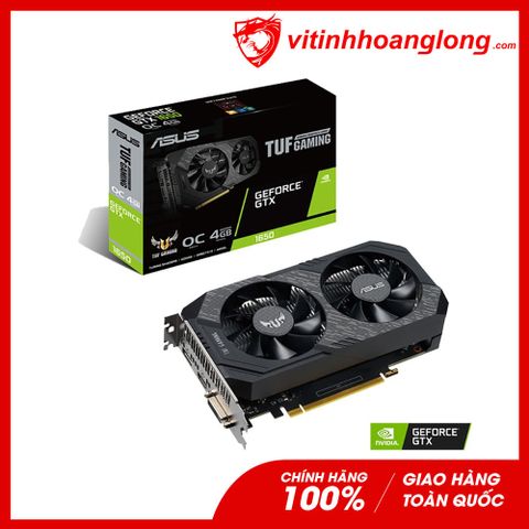  Card màn hình VGA Asus Geforce GTX 1650 TUF Gaming 4GB OC Edition GDDR6 (TUF-GTX1650-O4GD6-P-GAMING) 