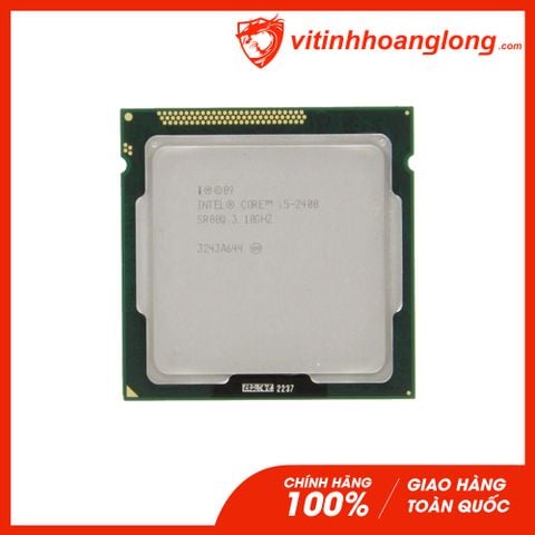 CPU Intel Core i5 2400 ( 3.40GHz, 4 Nhân 4 Luồng, Cache 6MB, Socket LGA 1155) TRAY chưa gồm Fan 