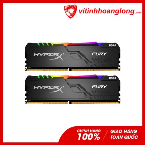  Ram PC DDR4 Kingston 32G/3200 HyperX Fury RGB (2x 16GB) (HX432C16FB3AK2/32) 