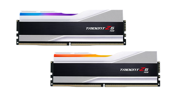  Ram GSkill Trident Z5 RGB Silver 32GB | 2 x 16GB, DDR5, 6000MHz (F5-6000J3238F16GX2-TZ5RS) 