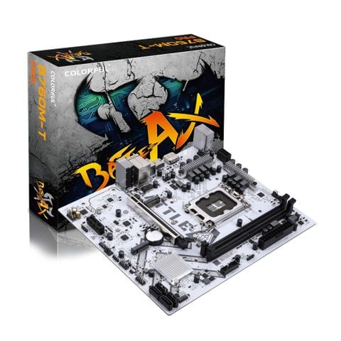  Mainboard Colorful BATTLE-AX B760M-T PRO V20 | Intel B760, Socket 1700, M-ATX, 2 khe DDR4 