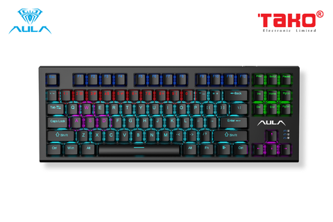  BÀN PHÍM CƠ GAMING CÓ DÂY AULA F3032 (Phiên bản màu đen/red switch) 