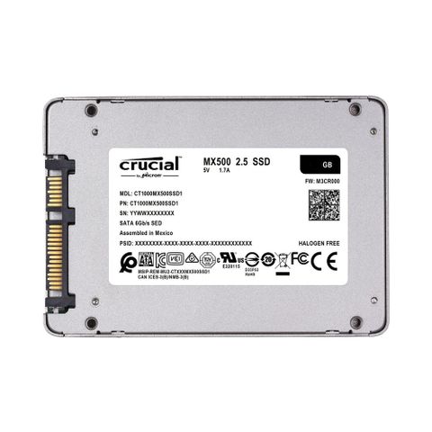  Ổ cứng SSD Crucial MX500 3D NAND SATA 2.5inch 1TB, R/W:560/510(MB/s) 